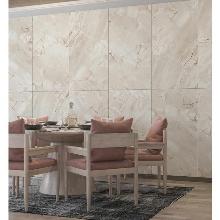 Rodik Beige  (60cm x 120cm) High Glossy Porselen Piltə - Arnox Ceramic (Hindistan)